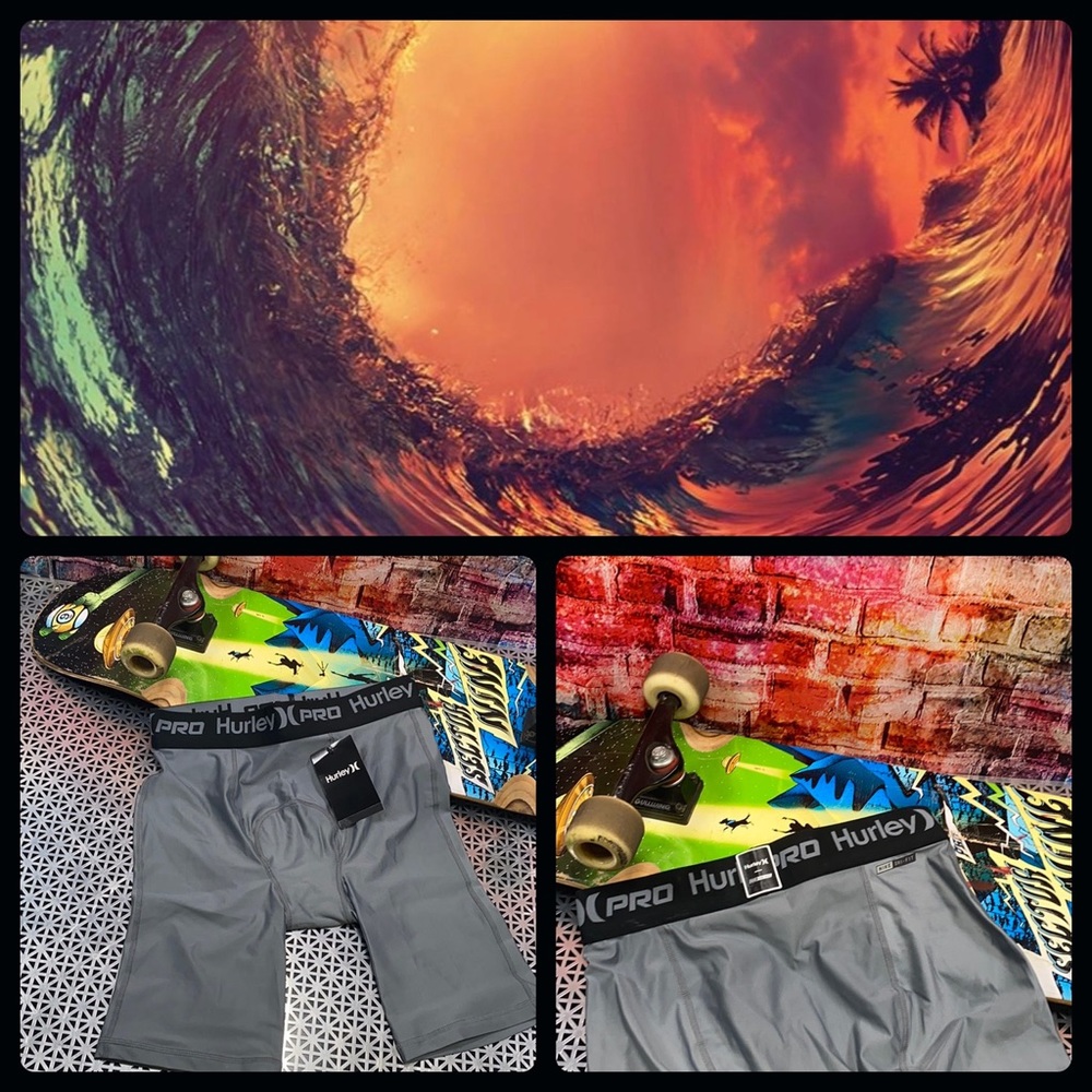 🔥HURLEY SKIN TIGHT SUN PROTECTION SHORTS🔥